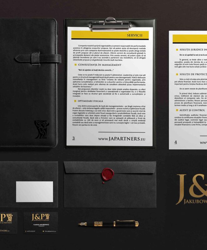 Branding si identitate vizuala Jakubowicz & Partners