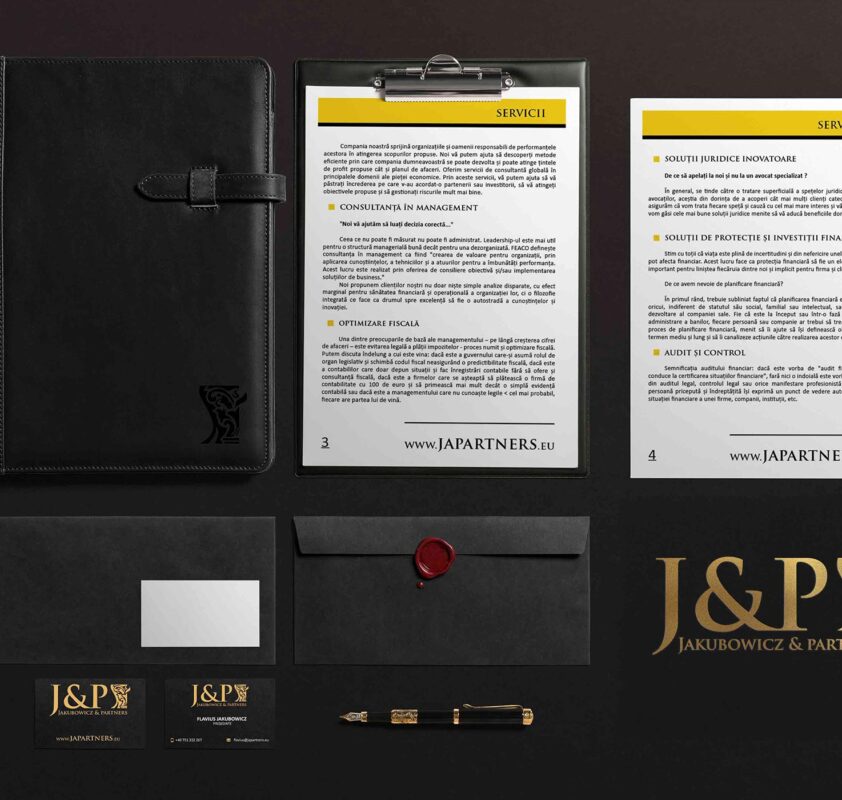 Branding si identitate vizuala Jakubowicz & Partners